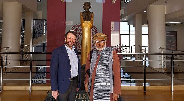 Ralph Weber with Prof. Arindam Chakrabarti