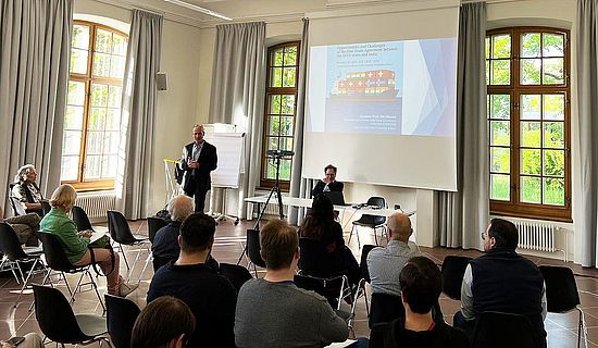 Corey Ross giving an introduction