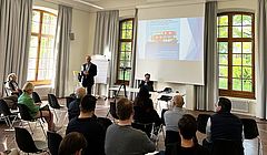 Corey Ross giving an introduction