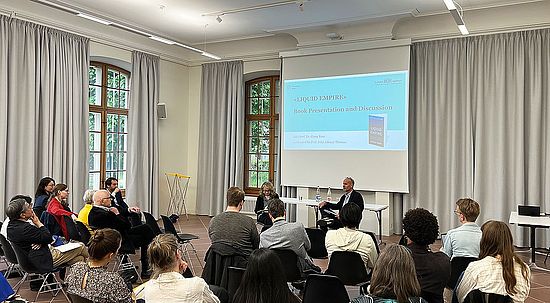 Thomas and Ross with the audience