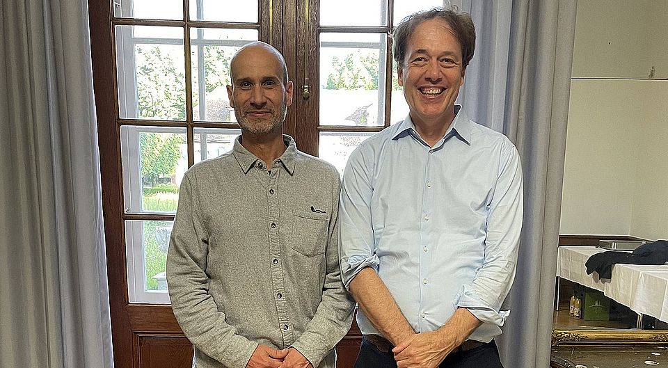 Corey Ross (left), Prof. Sven Beckert (right)