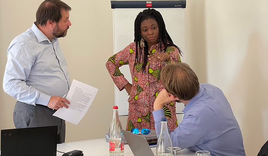 Discussion during the workshop