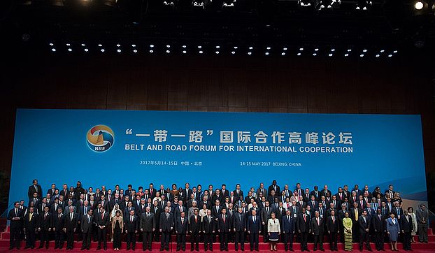 Participants of the Belt and Road international forum in Beijing