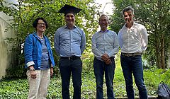 Foto (v.l.n.r.): Madeleine Herren-Oesch, Christian Futter, Philipp Schweighauser, Peter Fornaro