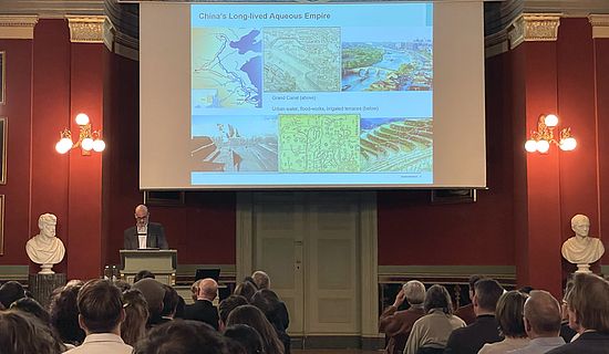 Corey Ross and the audience