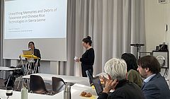 Barbara von Rütte welcomes Yi-Tang Lin to the Europainstitut