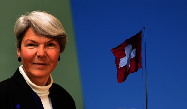 Foto: Christa Tobler (links), Nationalflagge Schweiz (rechts)