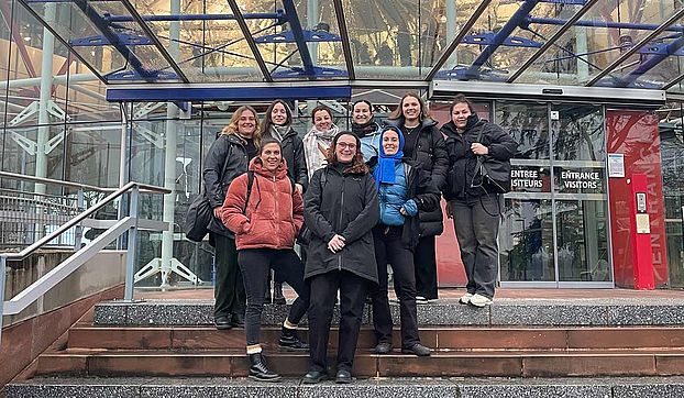 MA-Studierende vor dem Europäischen Gerichtshof für Menschenrecht in Strassburg