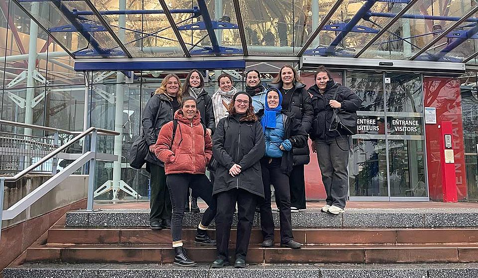 MA-Studierende vor dem Europäischen Gerichtshof für Menschenrecht in Strassburg