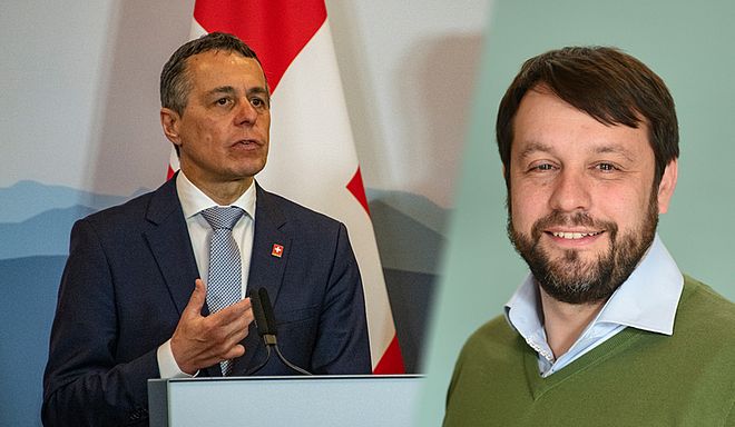 Ignazio Cassis und Ralph Weber