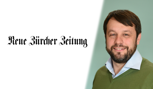 Logo «Neue Zürcher Zeitung» (NZZ) and a photo of Ralph Weber.