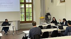 Ralph Weber asks a question during the Q&A