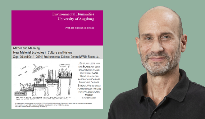 Conference Poster and Photo of Corey Ross.