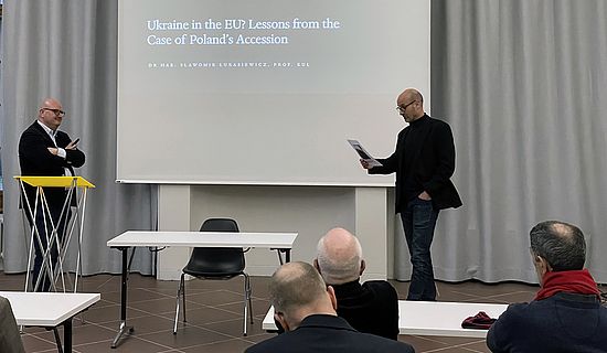 Prof. Sławomir Łukasiewicz and Prof. Dr. Corey Ross