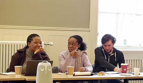 Lerato Posholi at the workshop in Edinburgh