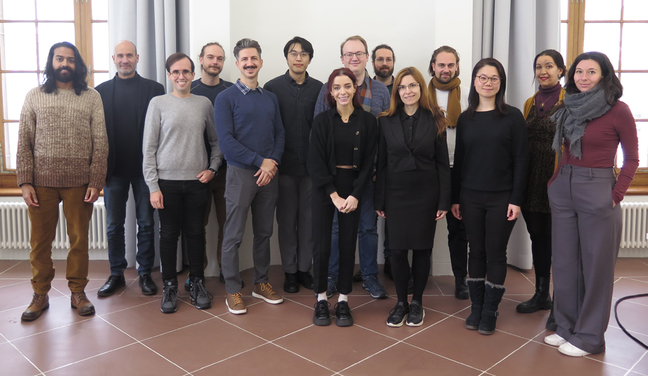 Group photo of staff and PhD students from the University of Basel and the University of Heidelberg.