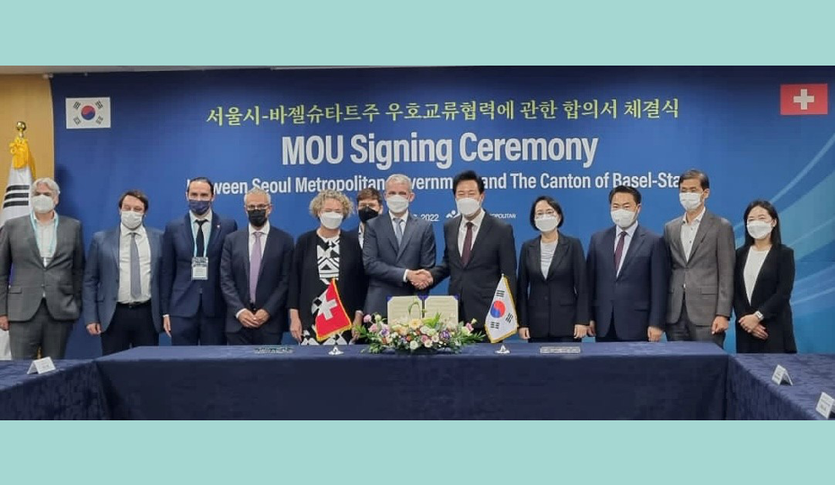 Ralph Weber at the Signing of the MoU between Basel and Seoul
