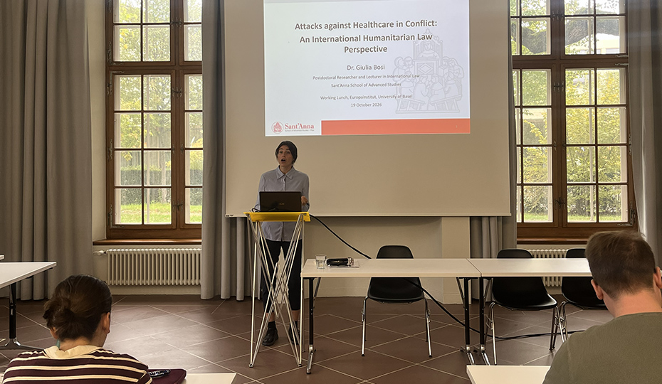 Working Lunch with Giulia Bosi on International Humanitarian Law and Health 